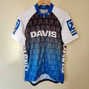 Men's ScudoPro Davis Short Sleeve Full Zip Cycling Jersey, XL